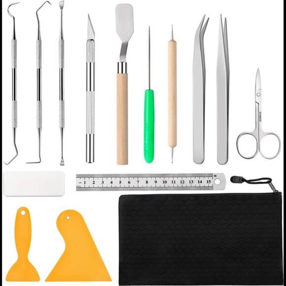 15 Pieces Craft Weeding Tools Set, Vinyl Weeding Tools Cricut Utensils - Picture 1 of 6